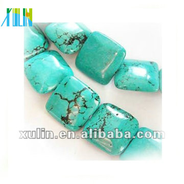 gros bijoux cube turquoise perles en vrac LTQ23